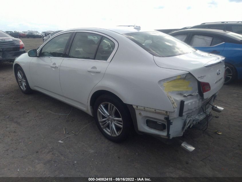 2013 INFINITI G37 SEDAN X JN1CV6AR3DM357723