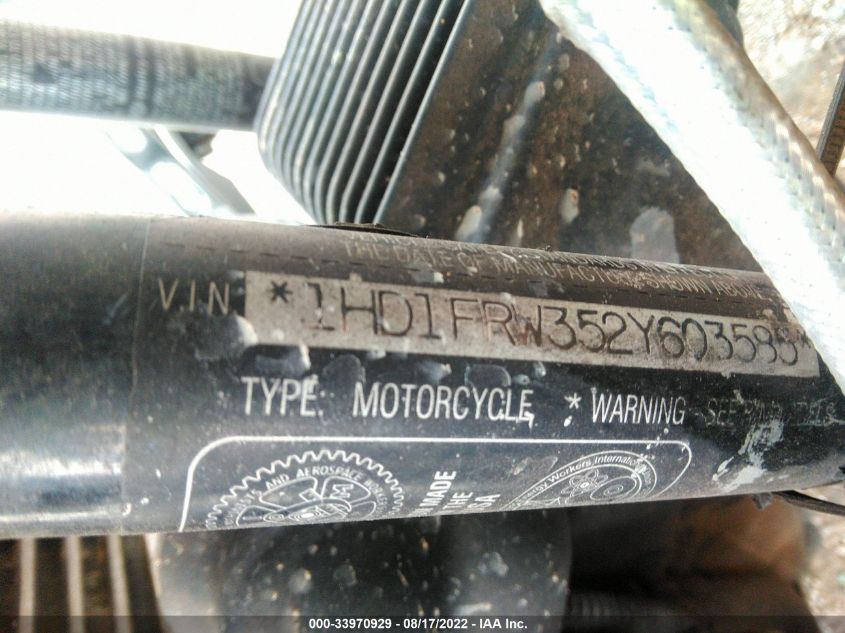 2002 HARLEY-DAVIDSON FLHRCI 1HD1FRW352Y603585