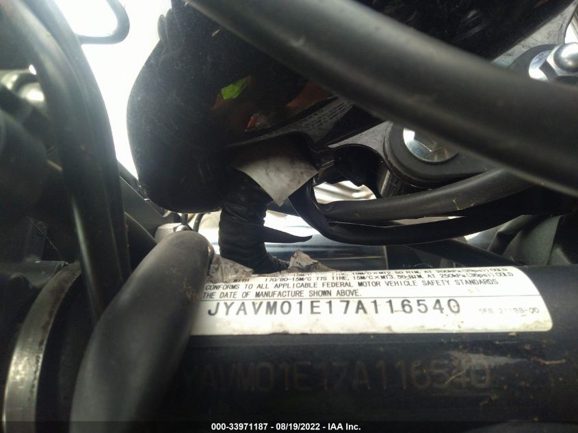 2007 YAMAHA XVS650 JYAVM01E17A116540