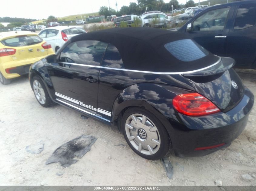 2014 VOLKSWAGEN BEETLE CONVERTIBLE 2.5L W/SOUND/NAV 3VW5P7AT8EM806365