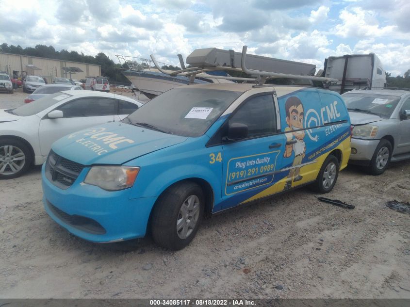 2013 RAM CARGO VAN TRADESMAN 2C4JRGAGXDR812075