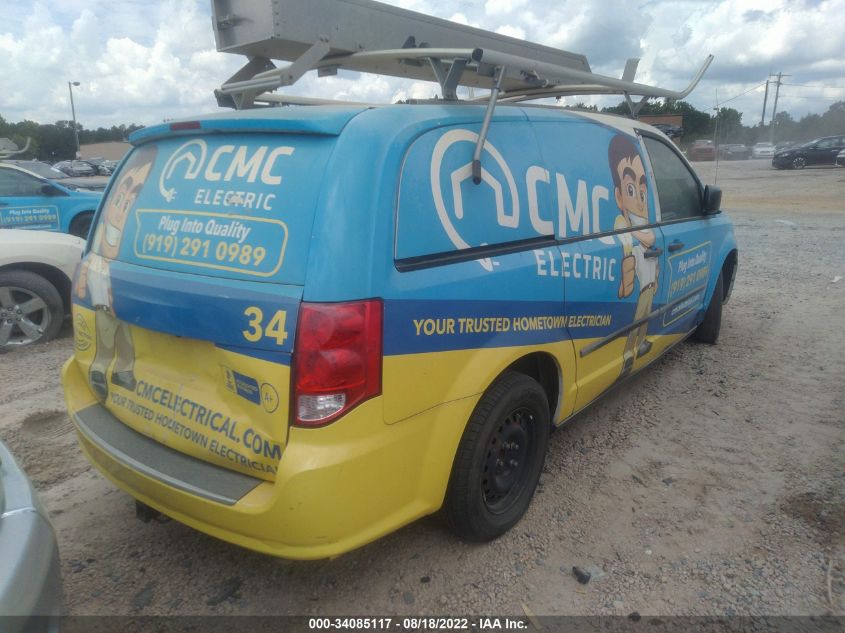 2013 RAM CARGO VAN TRADESMAN 2C4JRGAGXDR812075