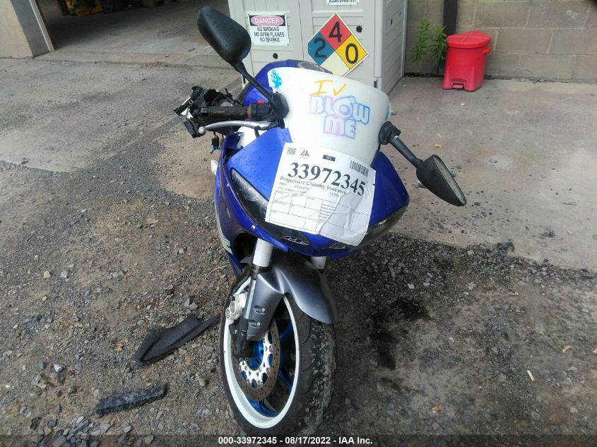 2005 YAMAHA YZFR6 L JYARJ06E15A020469