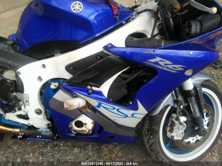 2005 YAMAHA YZFR6 L JYARJ06E15A020469