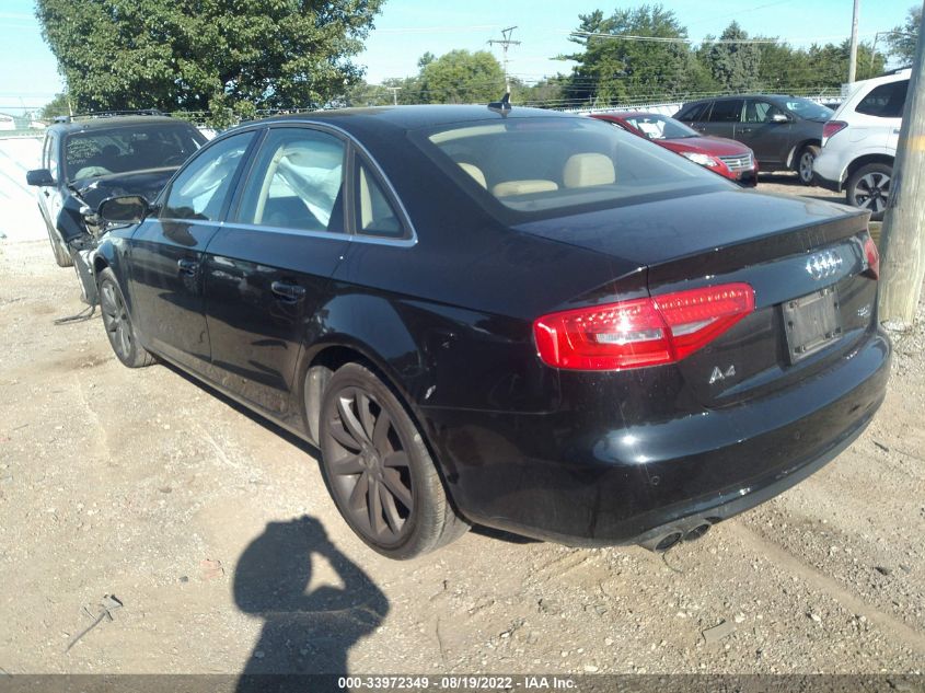 2013 AUDI A4 PREMIUM PLUS WAUFFAFL2DN037590