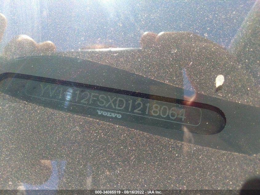 2013 VOLVO S60 T5 YV1612FSXD1218064