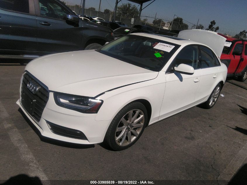 2013 AUDI A4 PREMIUM PLUS WAUFFAFL8DN024813