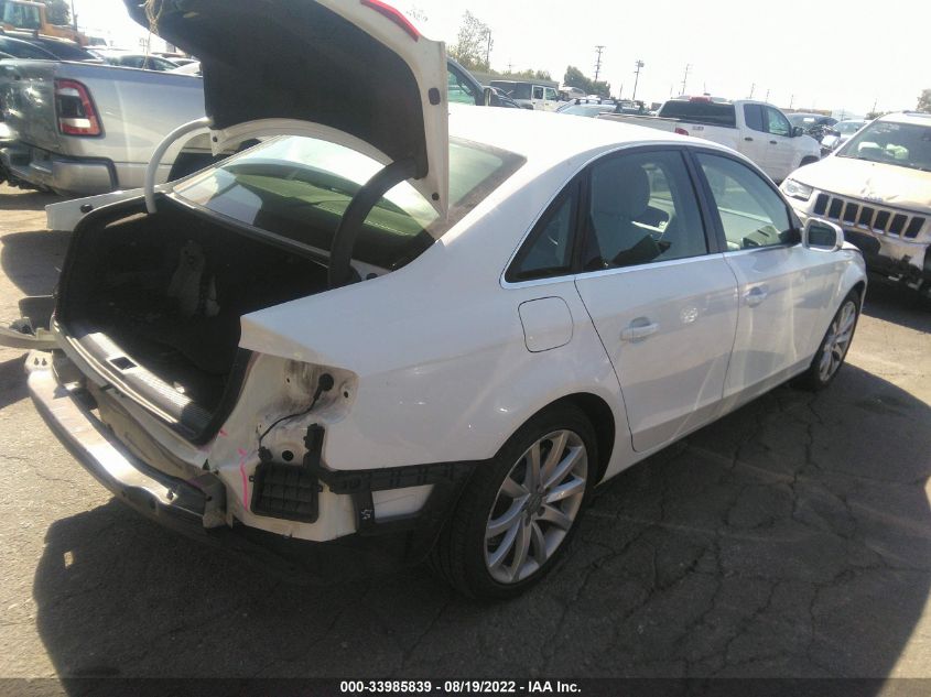 2013 AUDI A4 PREMIUM PLUS WAUFFAFL8DN024813