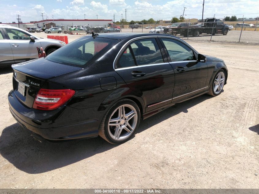 2013 MERCEDES-BENZ C-CLASS C 300 SPORT WDDGF8AB2DR256613