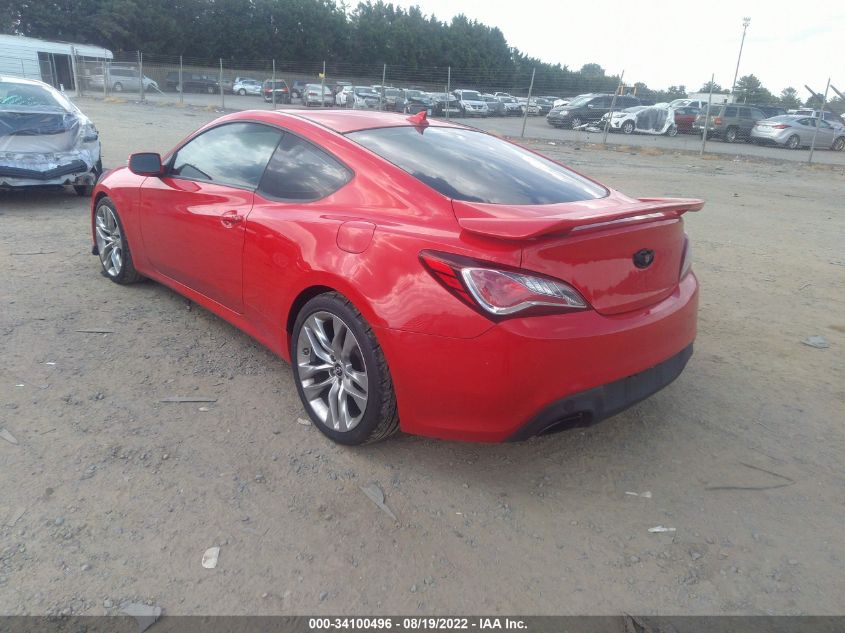 2013 HYUNDAI GENESIS COUPE 3.8 TRACK KMHHU6KJ9DU093708