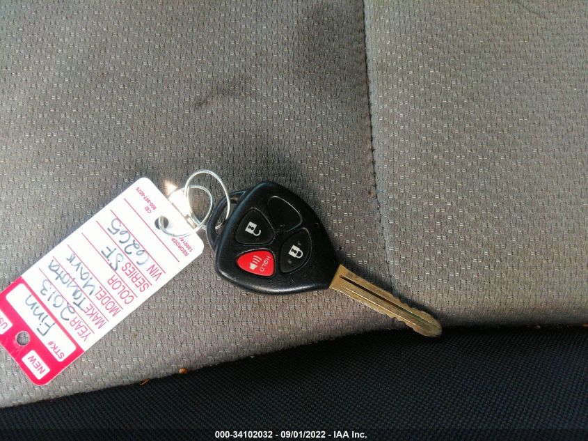 2013 TOYOTA YARIS LE JTDKTUD31DD571605