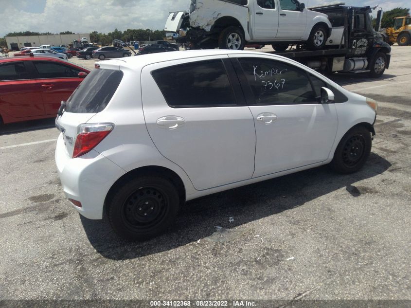 2014 TOYOTA YARIS LE JTDKTUD30ED577123