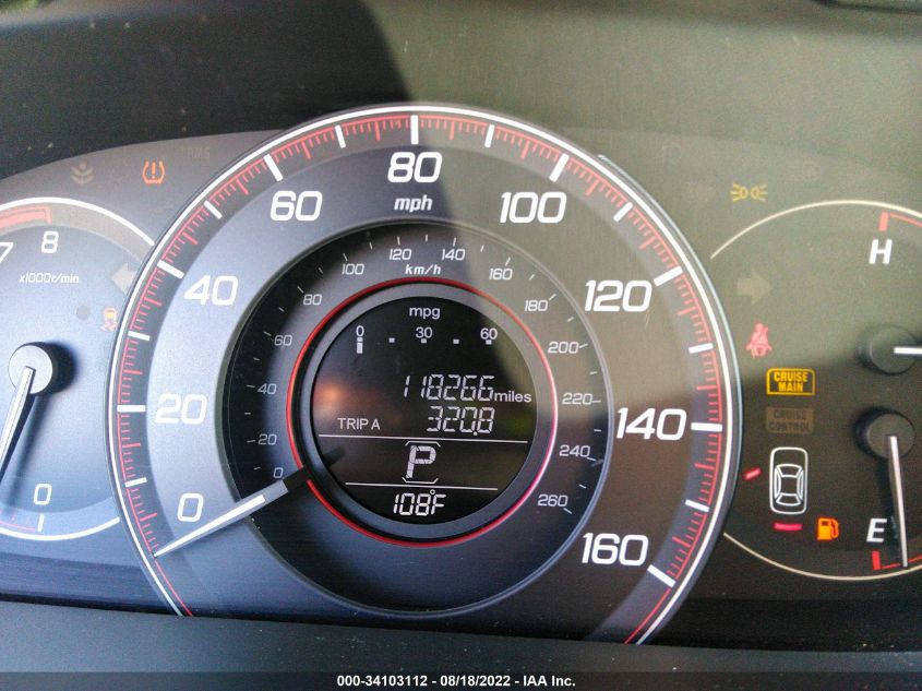 2013 HONDA ACCORD CPE EX-L 1HGCT2B83DA002085
