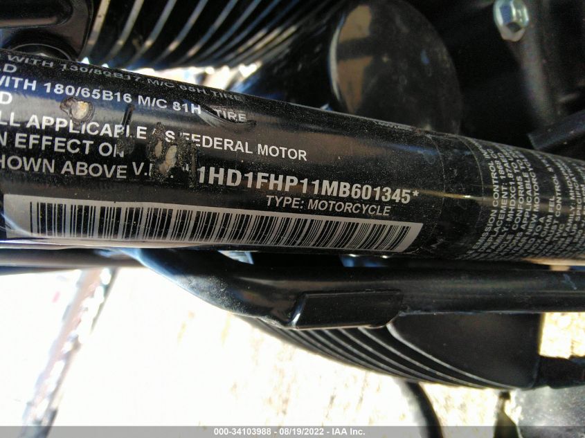 2021 HARLEY-DAVIDSON FLHP 1HD1FHP11MB601345
