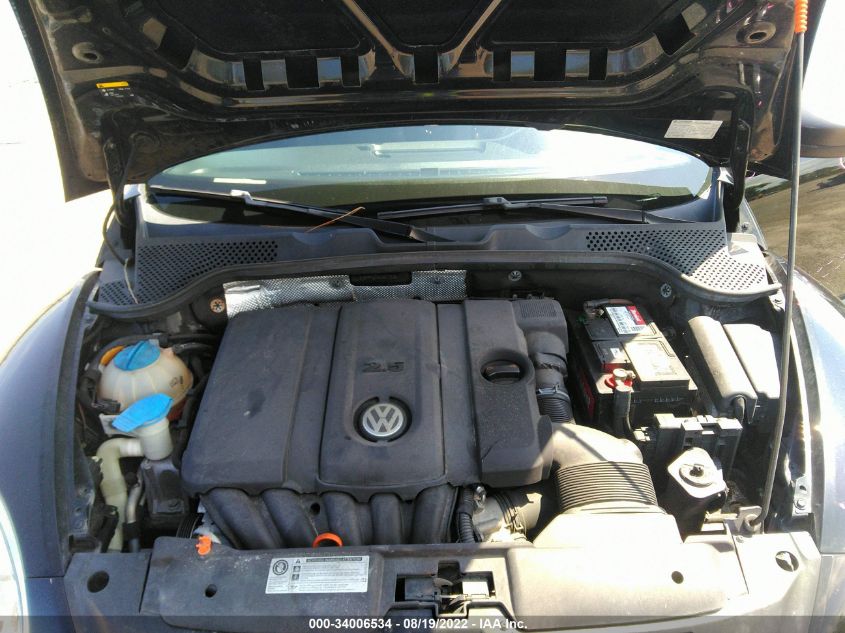 2013 VOLKSWAGEN BEETLE COUPE 2.5L 3VWFP7AT4DM671534