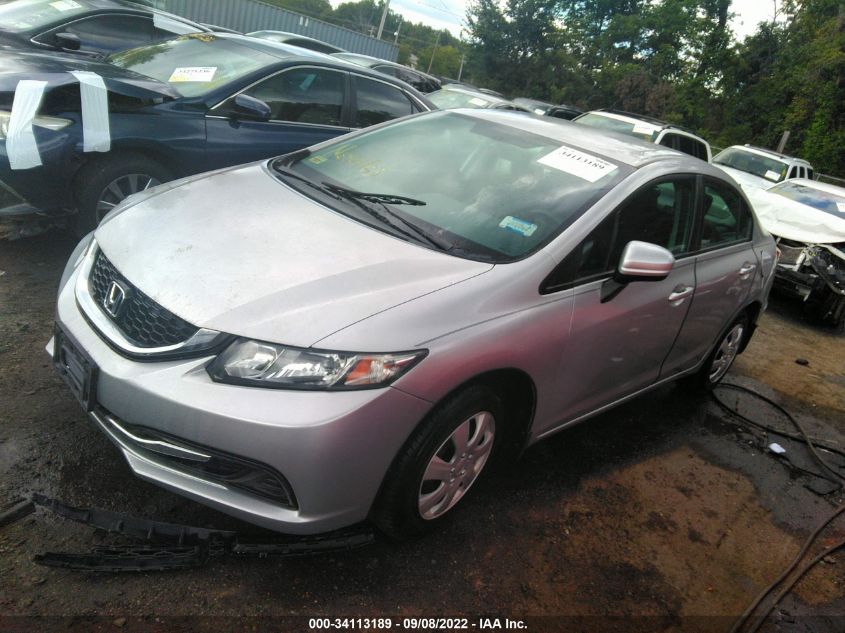 2015 HONDA CIVIC LX - 19XFB2F52FE267921