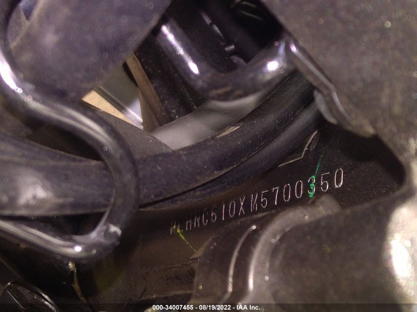 2021 HONDA CBR300 R MLHNC510XM5700350