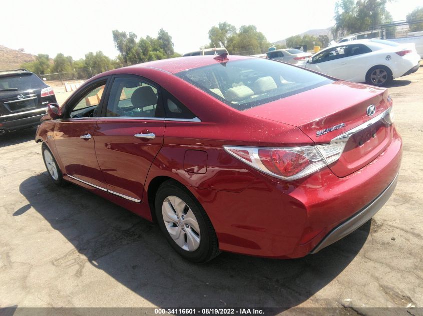 2013 HYUNDAI SONATA HYBRID KMHEC4A44DA065077