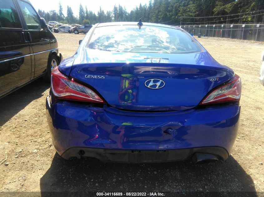 2013 HYUNDAI GENESIS COUPE 2.0T KMHHT6KD9DU095486
