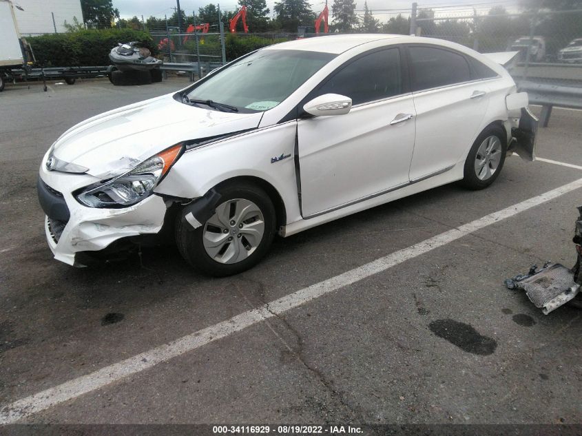2014 HYUNDAI SONATA HYBRID KMHEC4A41EA114589