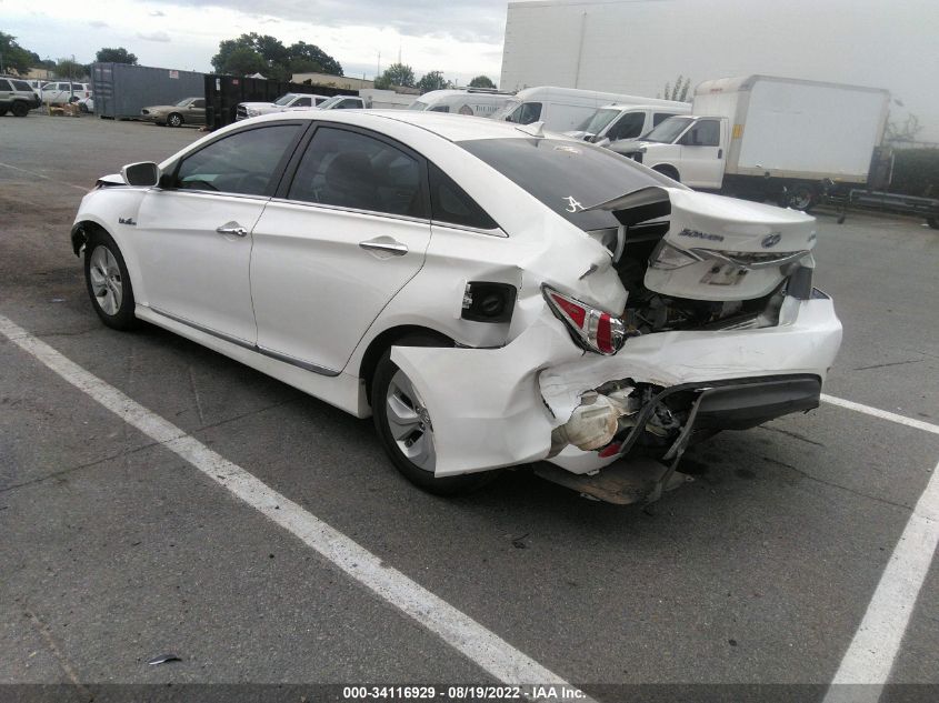 2014 HYUNDAI SONATA HYBRID KMHEC4A41EA114589