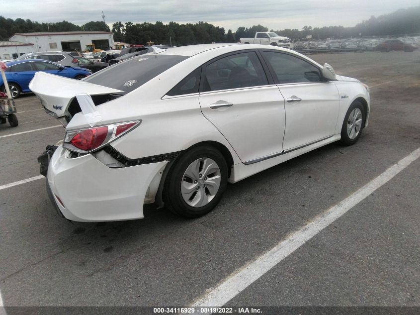 2014 HYUNDAI SONATA HYBRID KMHEC4A41EA114589