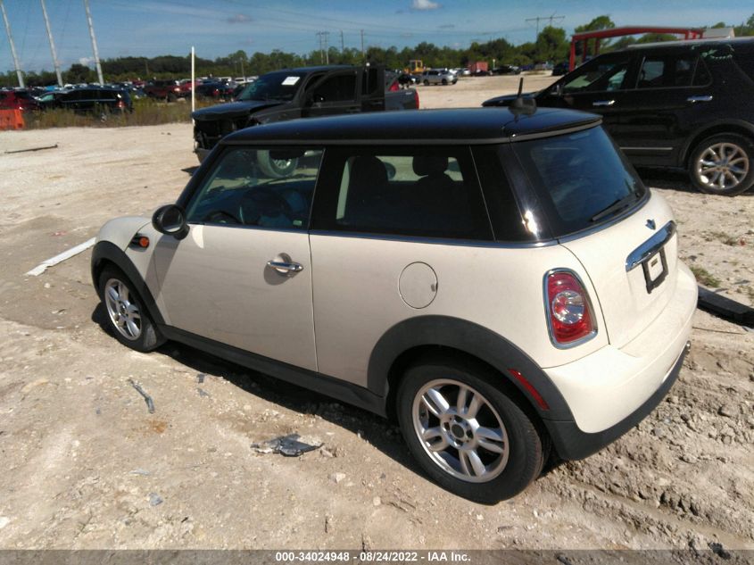 2013 MINI COOPER HARDTOP WMWSU3C51DT681938