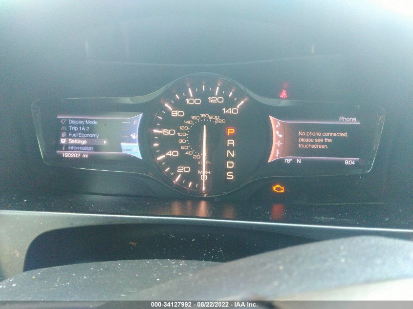 2013 LINCOLN MKX 2LMDJ6JK5DBL09906