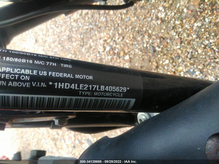 2020 HARLEY-DAVIDSON XL883 N 1HD4LE217LB405629