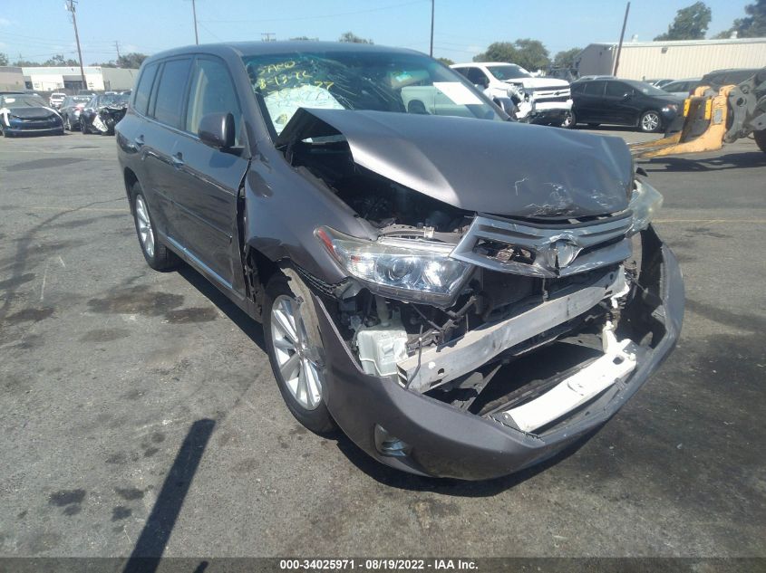 2013 TOYOTA HIGHLANDER HYBRID LIMITED - JTEDC3EH9D2012887