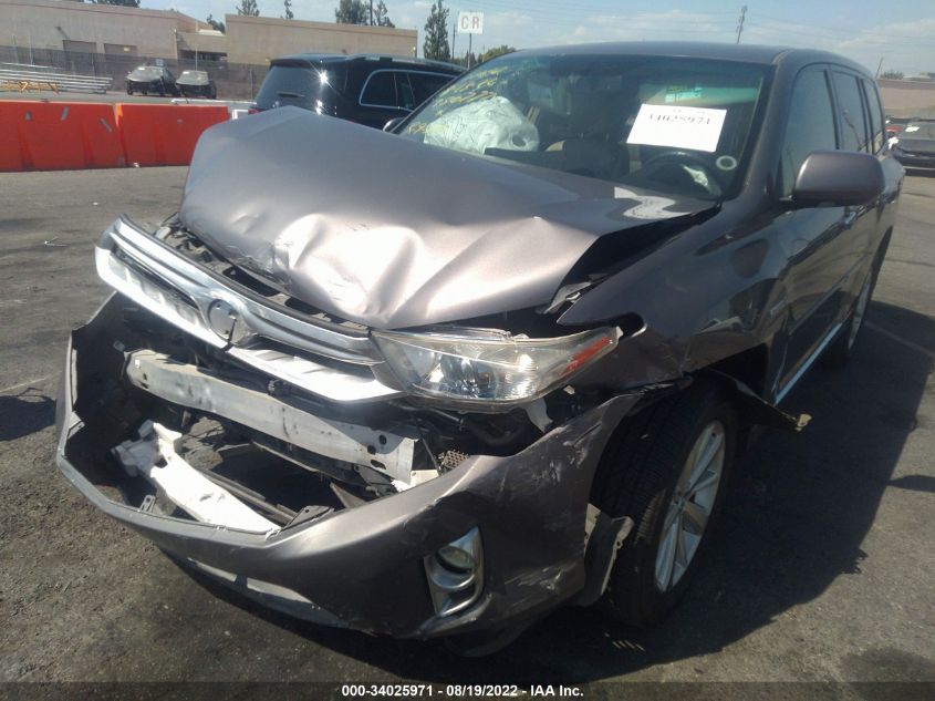 2013 TOYOTA HIGHLANDER HYBRID LIMITED - JTEDC3EH9D2012887
