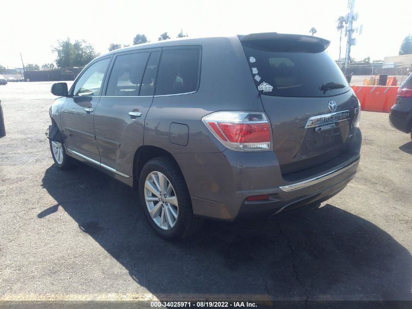 2013 TOYOTA HIGHLANDER HYBRID LIMITED - JTEDC3EH9D2012887