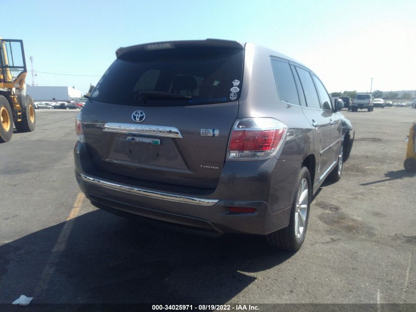 2013 TOYOTA HIGHLANDER HYBRID LIMITED - JTEDC3EH9D2012887