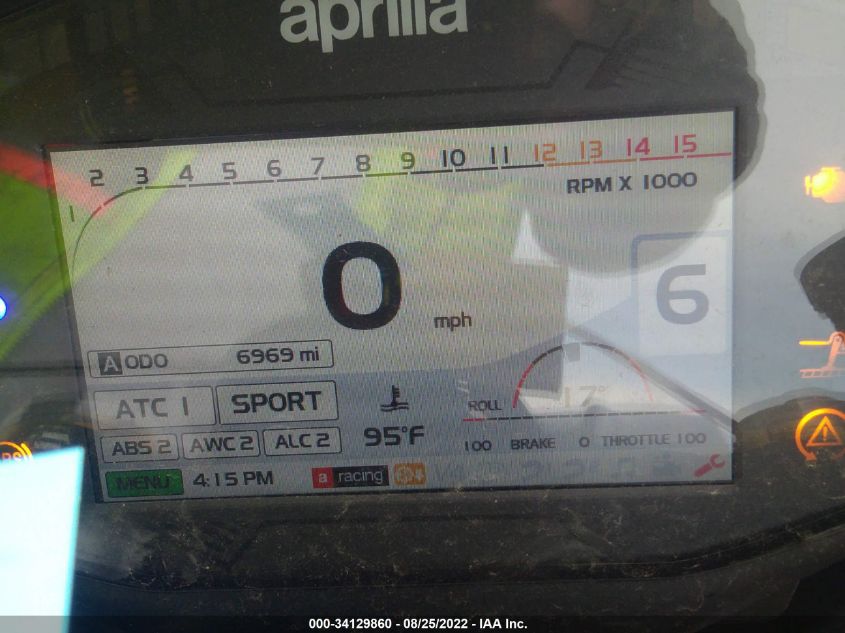 2017 APRILIA RSV4 RR ZD4KEU007HS000938