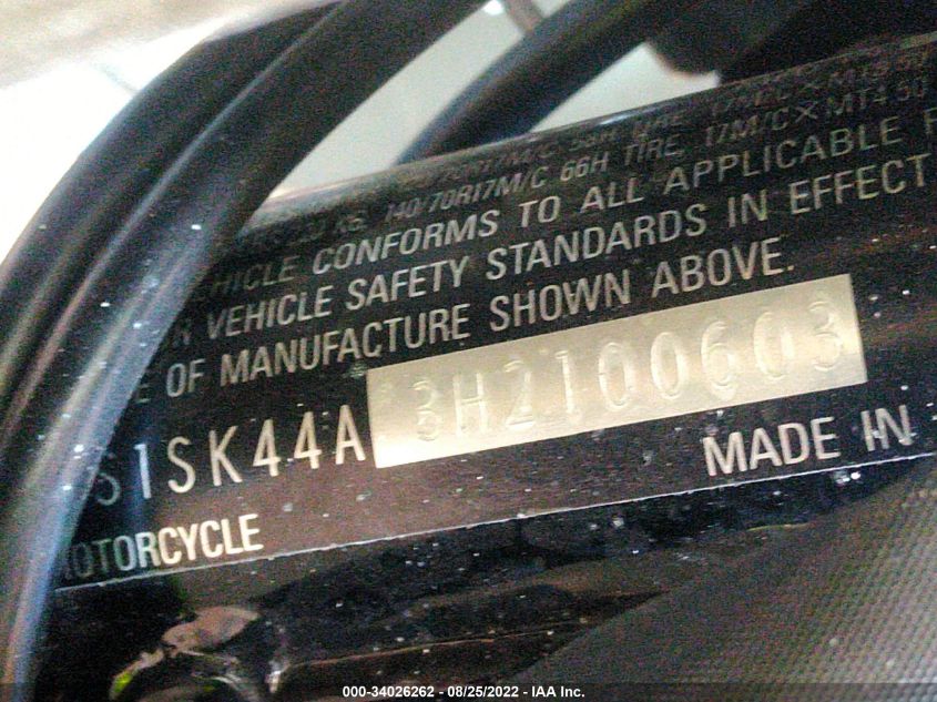 2017 SUZUKI DR-Z400 SM JS1SK44A3H21006