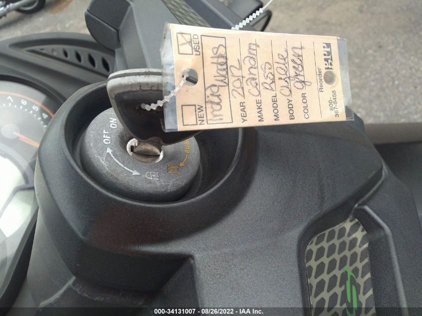 2012 CAN-AM SPYDER ROADSTER RS-S 2BXJANA10CV000362