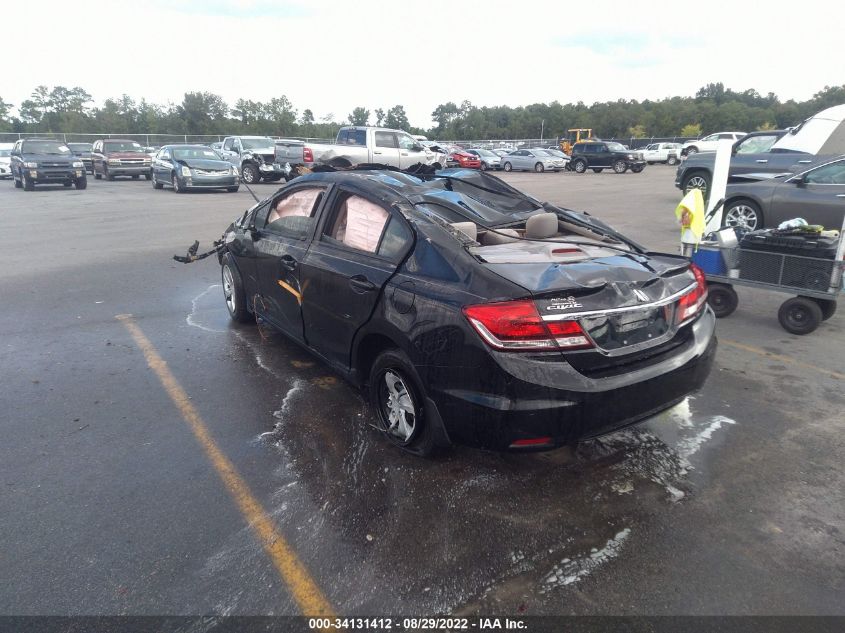 2013 HONDA CIVIC SDN LX 19XFB2F5XDE026542