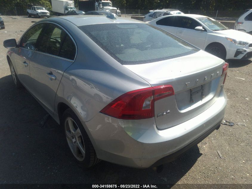 2013 VOLVO S60 T5 YV1612FS0D1218347