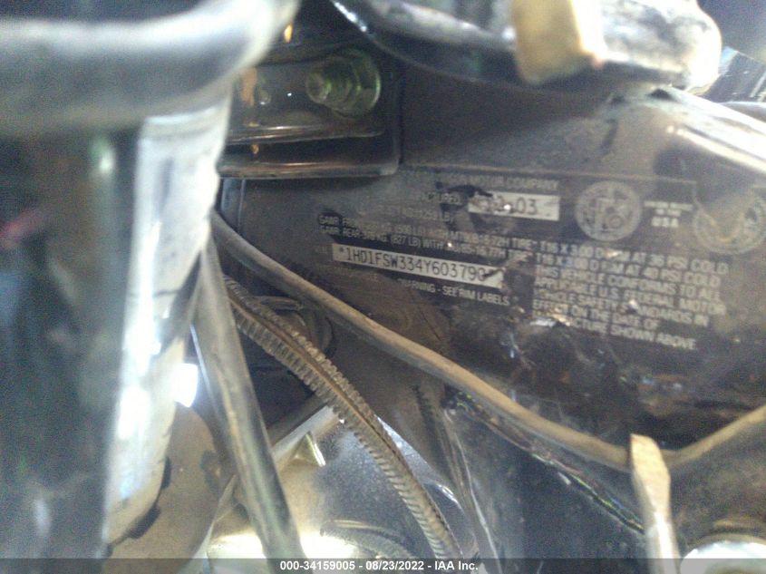 2004 HARLEY-DAVIDSON FLTRI 1HD1FSW334Y603790