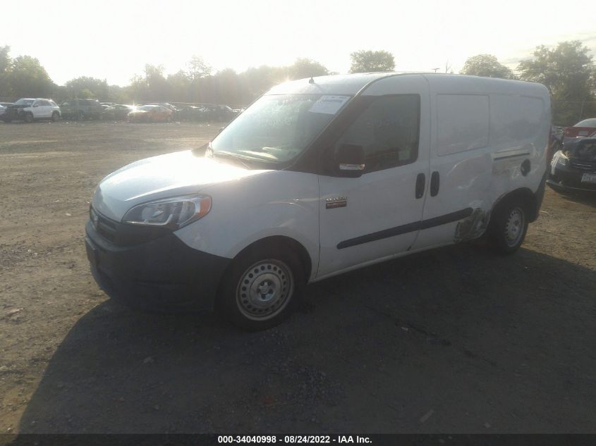 2015 RAM PROMASTER CITY CARGO VAN TRADESMAN ZFBERFAT0F6A56121