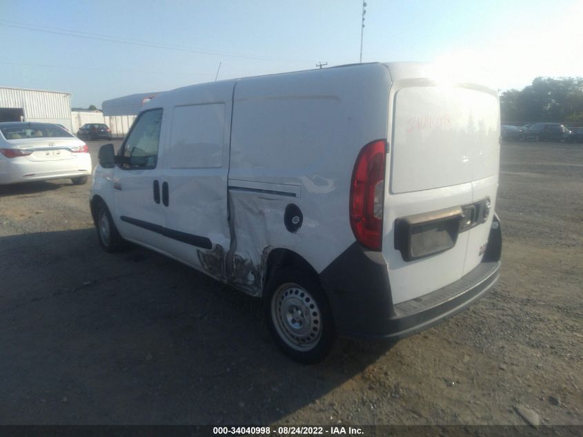 2015 RAM PROMASTER CITY CARGO VAN TRADESMAN ZFBERFAT0F6A56121