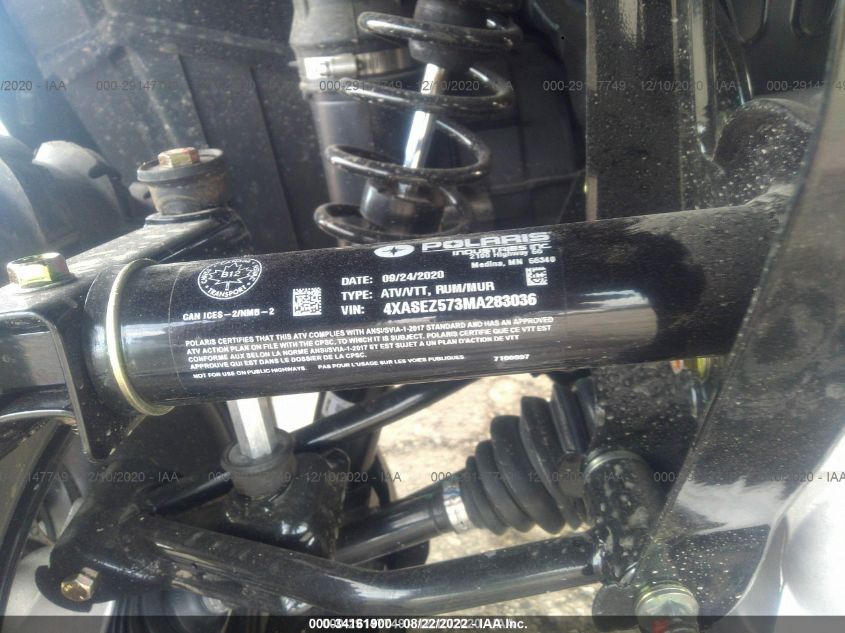 2021 POLARIS SPORTSMAN 570 PREMIUM 4XASEZ573MA283036