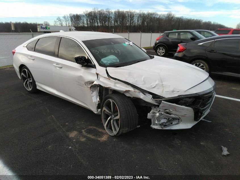 2020 HONDA ACCORD SEDAN SPORT - 1HGCV1F37LA041313