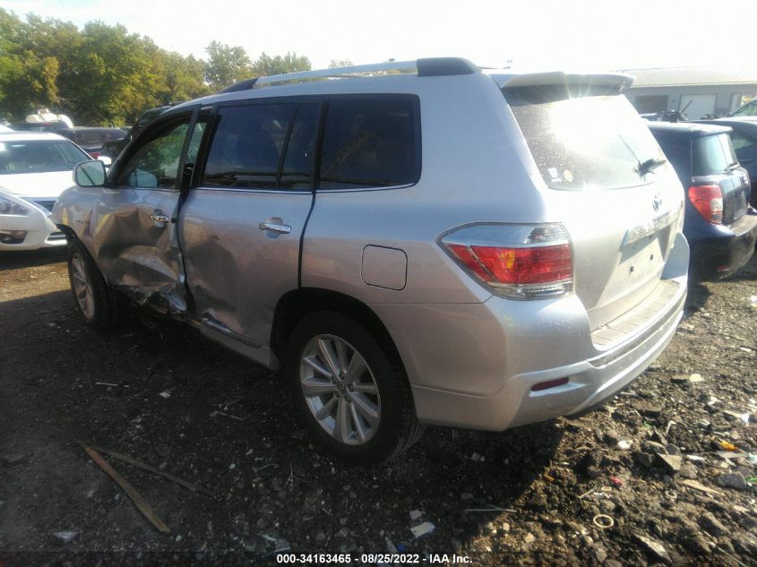 2013 TOYOTA HIGHLANDER HYBRID LIMITED JTEDC3EHXD2016740