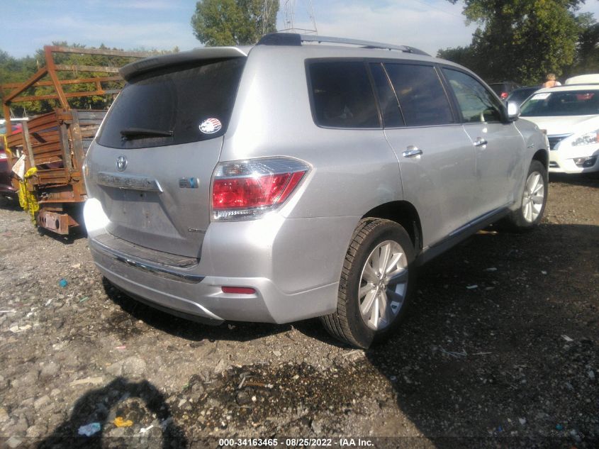 2013 TOYOTA HIGHLANDER HYBRID LIMITED JTEDC3EHXD2016740