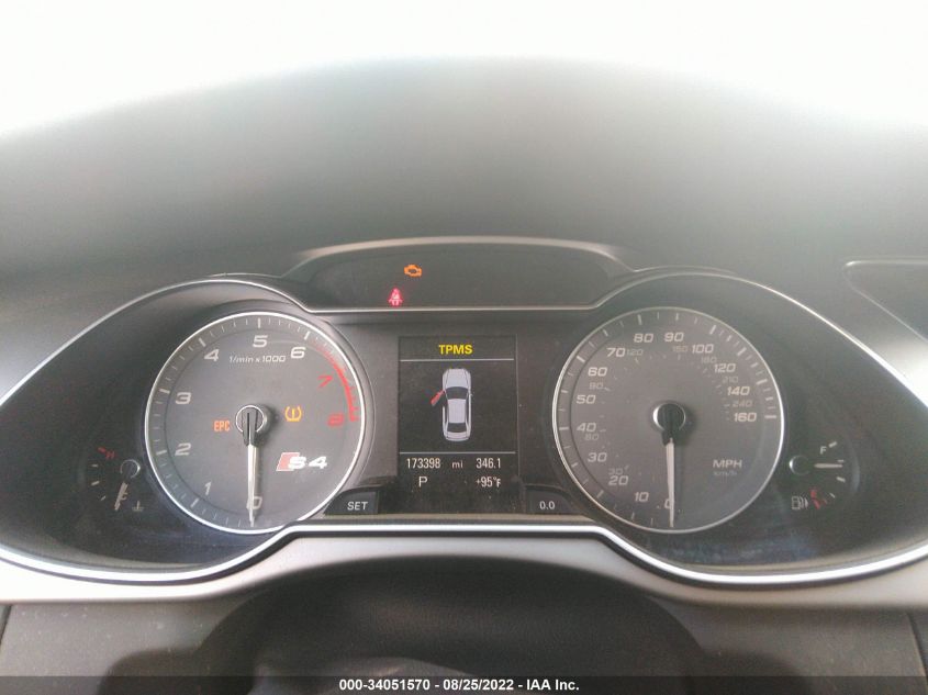 2013 AUDI S4 PREMIUM PLUS WAUBGAFL3DA200668