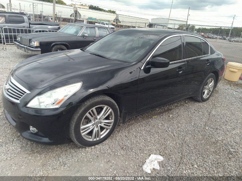 2013 INFINITI G37 SEDAN X JN1CV6ARXDM769864