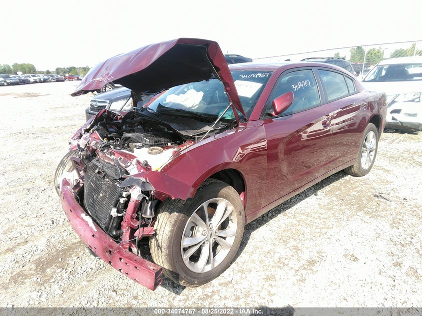VIN 2C3CDXJG3MH679953 2021 DODGE CHARGER SXT
