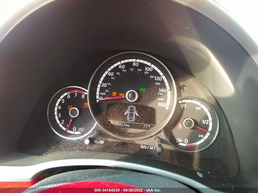 2014 VOLKSWAGEN BEETLE CONVERTIBLE 2.5L 3VW5X7AT9EM806584