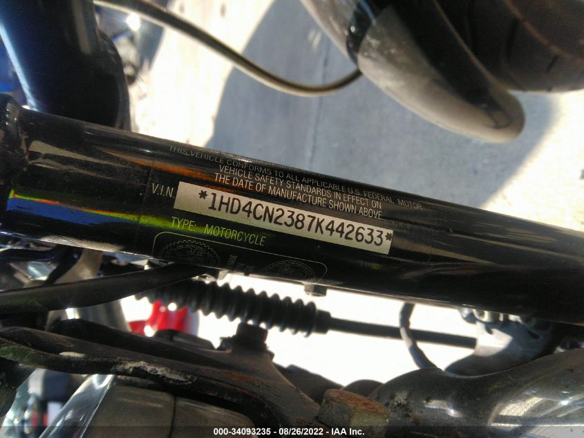 2007 HARLEY-DAVIDSON XL883 1HD4CN2387K442633